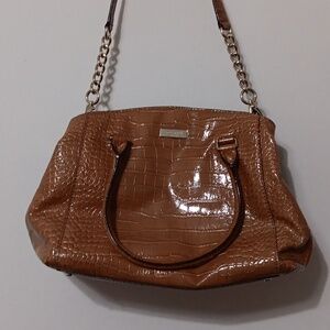 Kate Spade Crocodile Embossed Leather Satchel